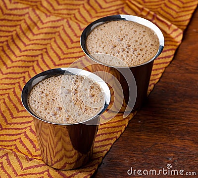 Indian coffee background Stock Photo