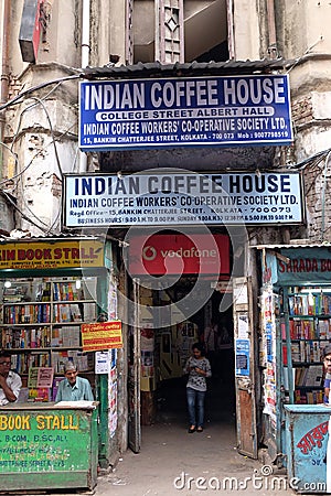 Indian Coffee House in Kolkata Editorial Stock Photo