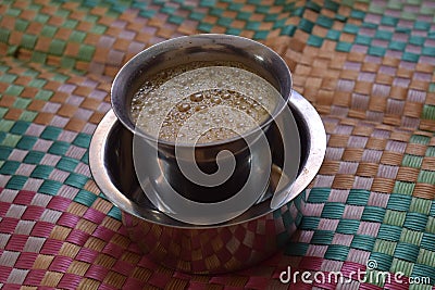 Indian coffee in a tumbler Stock Photo