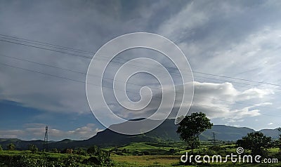 Indian countryside landscape view 2 Stock Photo