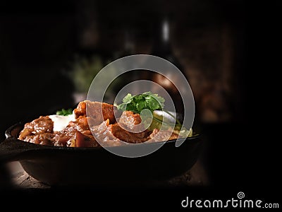 Indian Cuisine Chicken Jalfrezi Stock Photo