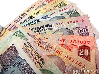 Indian Currency Stock Photo