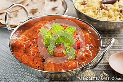 Indian Curry Chicken Tikka Masala Stock Photo