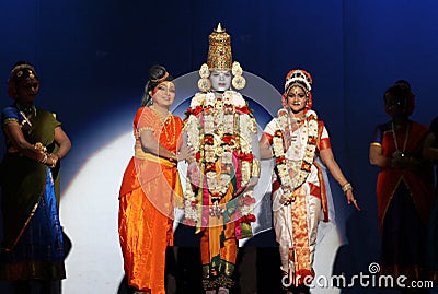 Indian dance -Lord Balaji Editorial Stock Photo