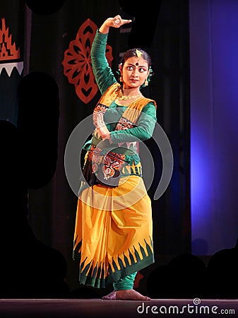 Indian Dance-Rabindra Nrityotsav Editorial Stock Photo