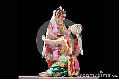 Indian Dance-Rabindra Nrityotsav Editorial Stock Photo