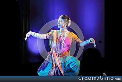 Indian Dance-Rabindra Nrityotsav Editorial Stock Photo