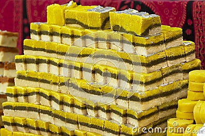 Mava Barfi Stock Photo