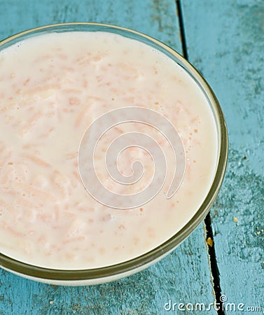 Indian desert Rice Kheer Stock Photo