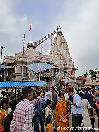 Indian devotional temple of lord shiva Editorial Stock Photo