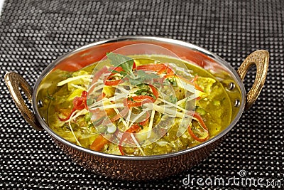Indian dish tarka dal,Daal Curry,traditional Indian food Stock Photo