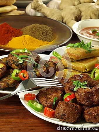 Indian dishes Stock Photo