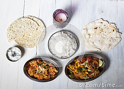 Indian dishes Stock Photo