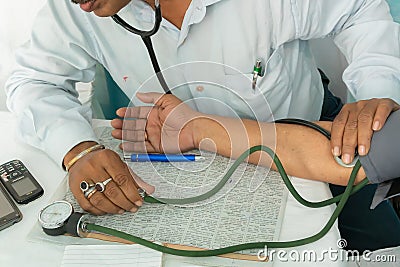 Indian Doctor and patient Editorial Stock Photo