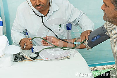 Indian Doctor and patient Editorial Stock Photo