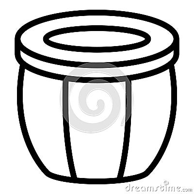 Indian drums icon outline vector. Skyline city Vector Illustration