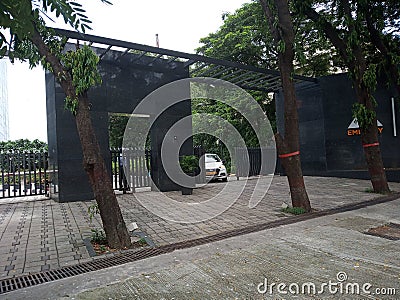 INDIAN CORPORATE OFFICE ENTRY & EXIT GATE Editorial Stock Photo