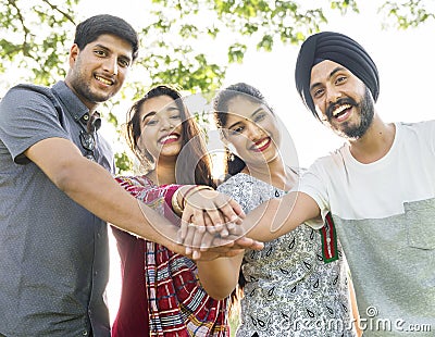 Indian Ethnicity Community Casual Cheerful Concept Stock Photo