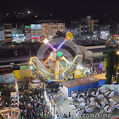 Indian fair drone pic on height Editorial Stock Photo