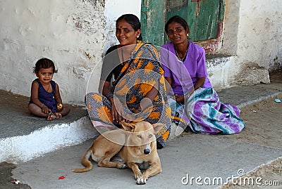 Indian family Editorial Stock Photo