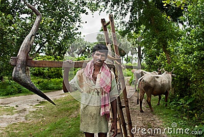 Indian Farmer Editorial Stock Photo