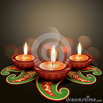 Indian festival diwali Vector Illustration