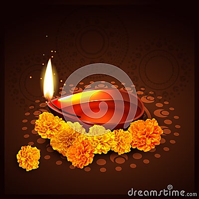 Indian festival of diwali Vector Illustration