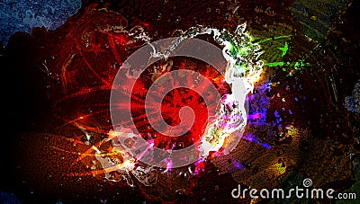 Indian festival of holi colorful light background. Stock Photo