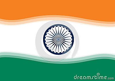 Indian Flag Stock Photo