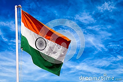 Indian flag of India Stock Photo