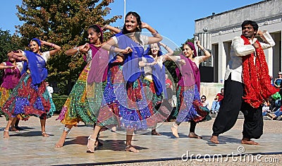 Indian folk dance Editorial Stock Photo