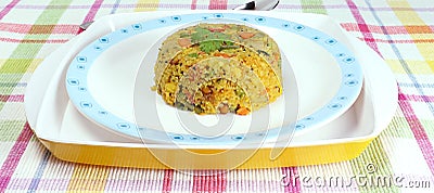 Indian Food Aval Upma Stock Photo