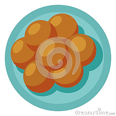 indian food traditional gourmet Vector Illustration