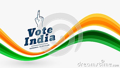 indian general loksabha election concept banner design Vector Illustration