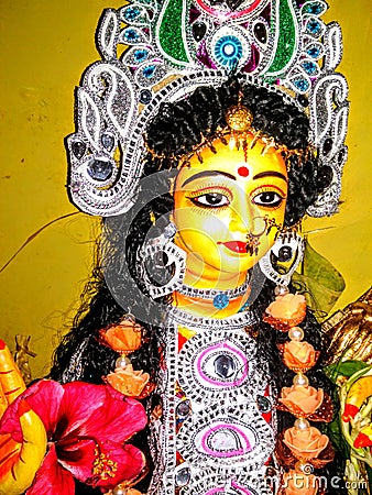 Lakshmi puja sharad Purnima or kojagiri Purnima celebrating. Stock Photo