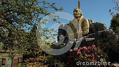 Indian head at Legoland Editorial Stock Photo