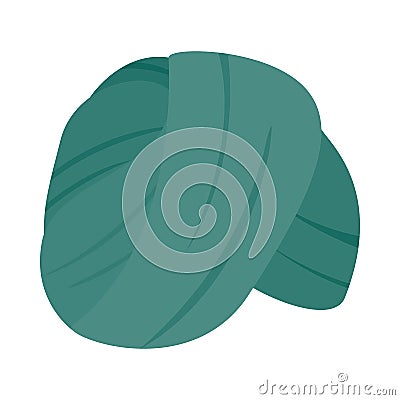 Indian Headgear Turban icon, isometric 3d style Stock Photo
