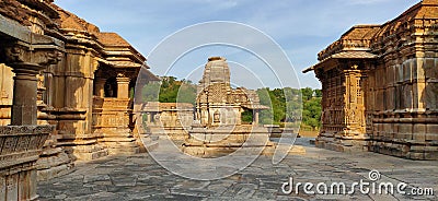 Indian Heritage Property Saas Bahu temple Udaipur Stock Photo