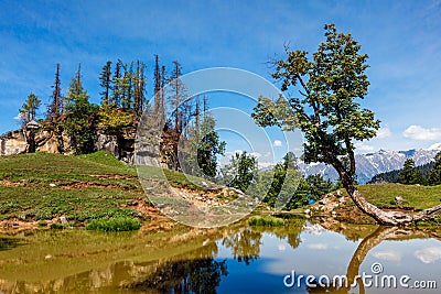 Indian Himalayan landscape in Himalayas Stock Photo