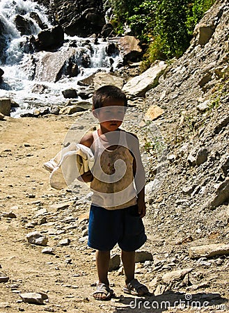 Indian Hindu Child Editorial Stock Photo