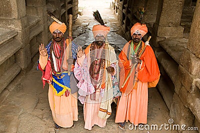 Indian Holy Men Editorial Stock Photo