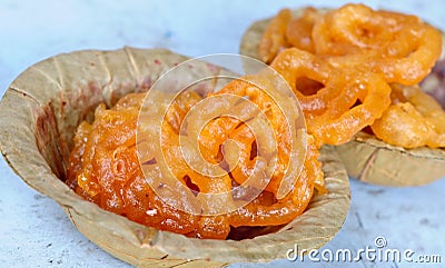 Indian Jalebi Stock Photo