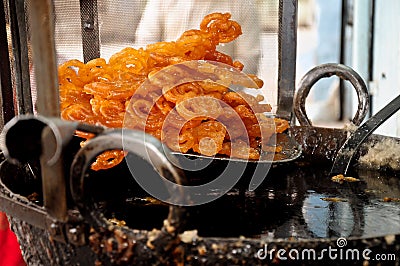 Indian Jalebi Stock Photo