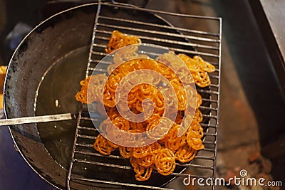 indian jalebi Stock Photo