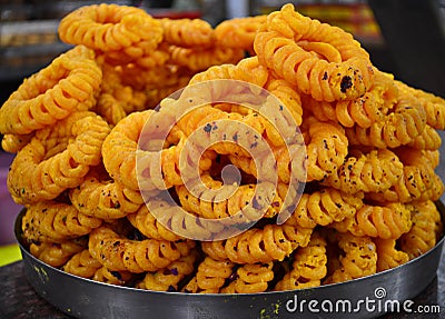 Indian Jalebi Stock Photo