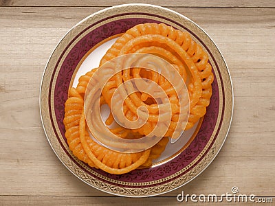 Indian jalebi sweets Stock Photo