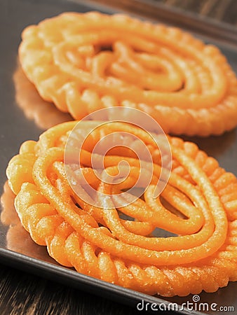 Indian jalebi sweets Stock Photo