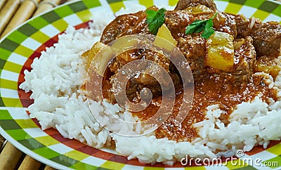 Indian lamb curry Stock Photo