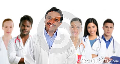 Indian latin expertise doctor multi ethnic doctors Stock Photo