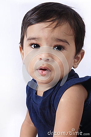 Indian Little Baby Stock Photo